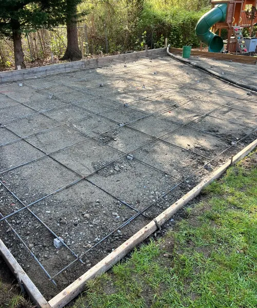 Broom Finish Patio And Sport Court Slab in Bothell 